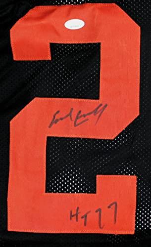 Earl Campbell Autographed Black College Style Jersey W/HT- JSA Witnessed Black - Image 3