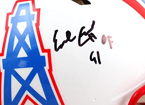 Earl Campbell Autographed Houston Oilers F/S 81-96 TB Speed Authentic Helmet w/HOF-JSA W Auth - Image 5
