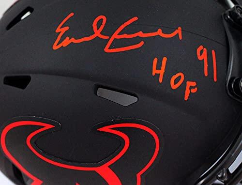 Earl Campbell Autographed Houston Texans Eclipse Mini Helmet w/HOF- JSA W Red Across Top - Image 3