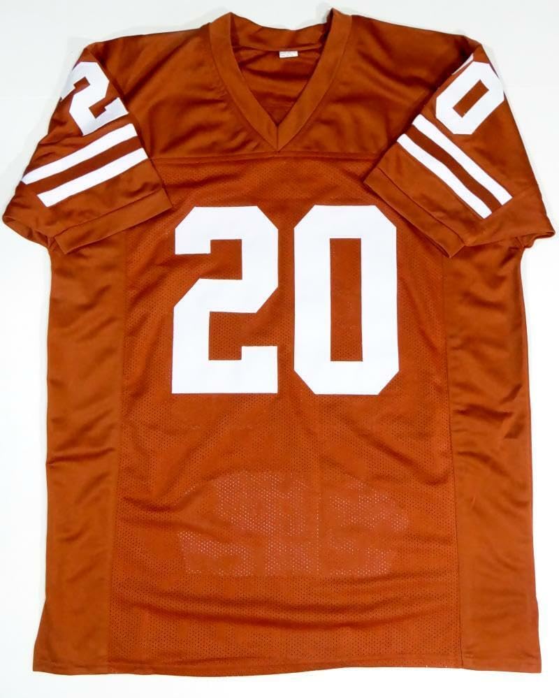 Earl Campbell Autographed Orange College Style Jersey STAT 4 w/HT- JSA W *Black - Image 6