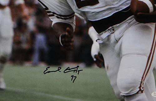 Earl Campbell Autographed UT Longhorns 16x20 Photo In White Jersey w/HT- JSA W Auth Black - Image 2