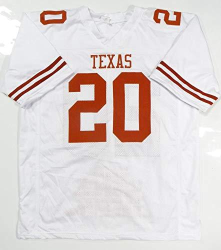 Earl Campbell Autographed White College Stat-2 Jersey W/HT- JSA Witnessed Auth - Image 3