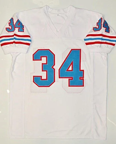 Earl Campbell Autographed White Pro Style Jersey With HOF- JSA Witnessed Auth - Image 4