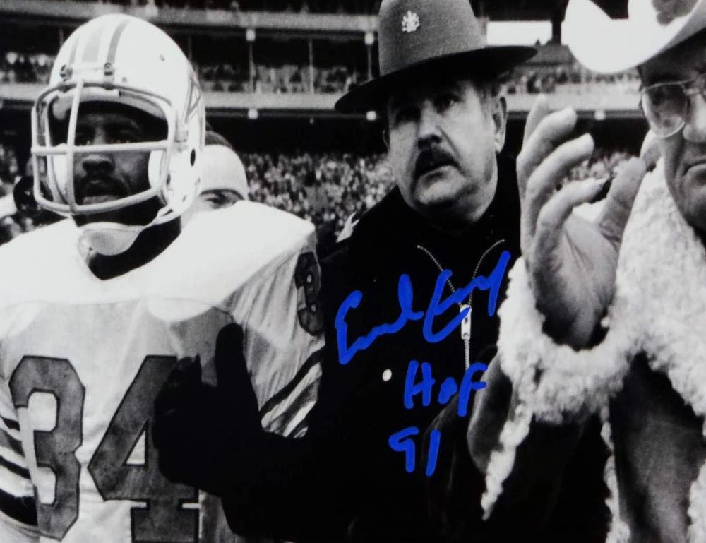 Earl Campbell Signed Oilers 8x10 Photo w/Bum Phillips w/HOF-JSA W Auth *DkBlue - Image 2