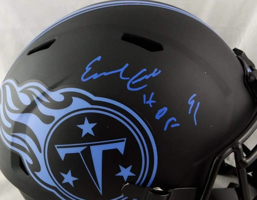 Earl Campbell Signed Tennessee Titans F/S Eclipse Speed Helmet w/HOF- JSA W Auth - Image 2