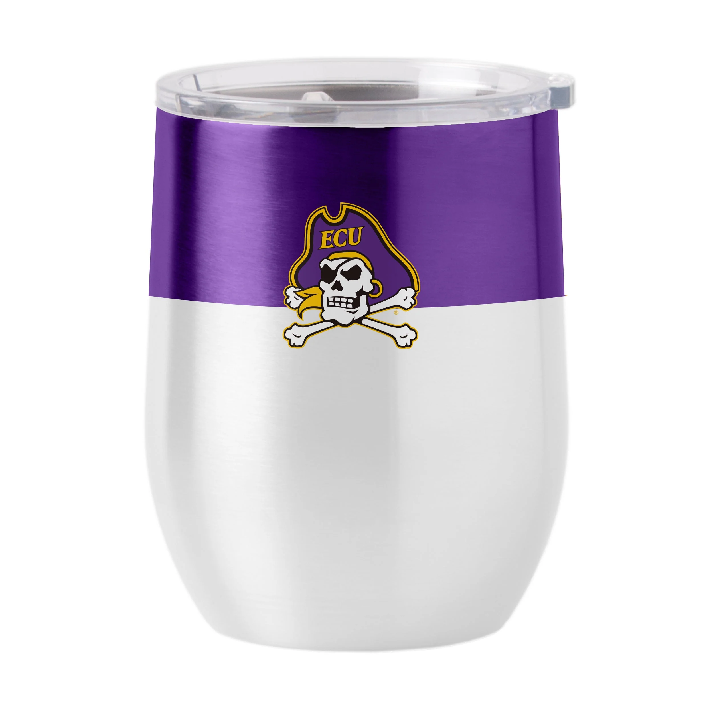 East Carolina Colorblock 16oz Stainless Curved Beverage