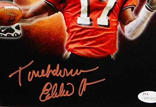Eddie Brown Autographed Albany 8x10 Double Image Photo- JSA W Auth Orange - Image 2
