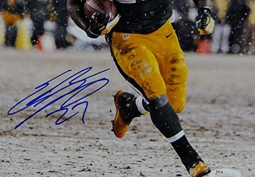 Eddie Lacy Autographed Blue Green Bay Packers 8x10 In Snow Photo- JSA W Auth - Image 2