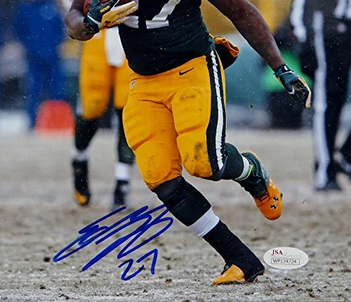 Eddie Lacy Autographed Green Bay Packers 8x10 Running In Snow Photo- JSA W Auth - Image 2