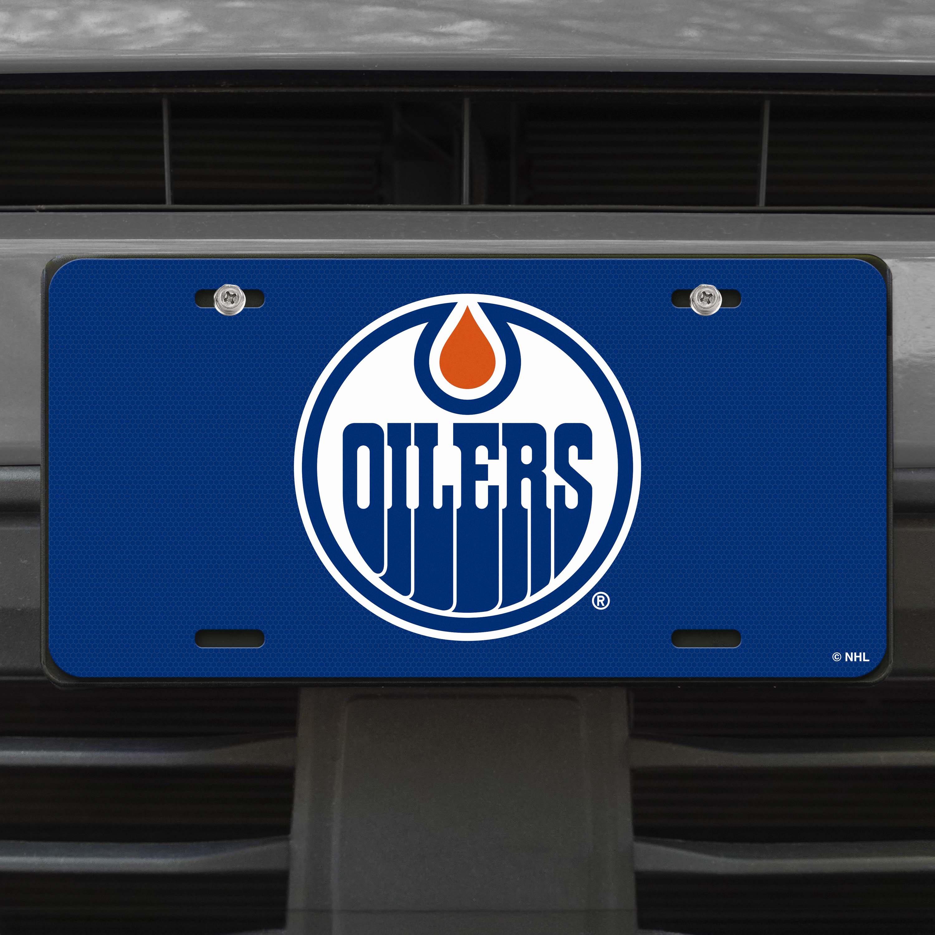 Edmonton Oilers Flat Metal License Plate - Image 2