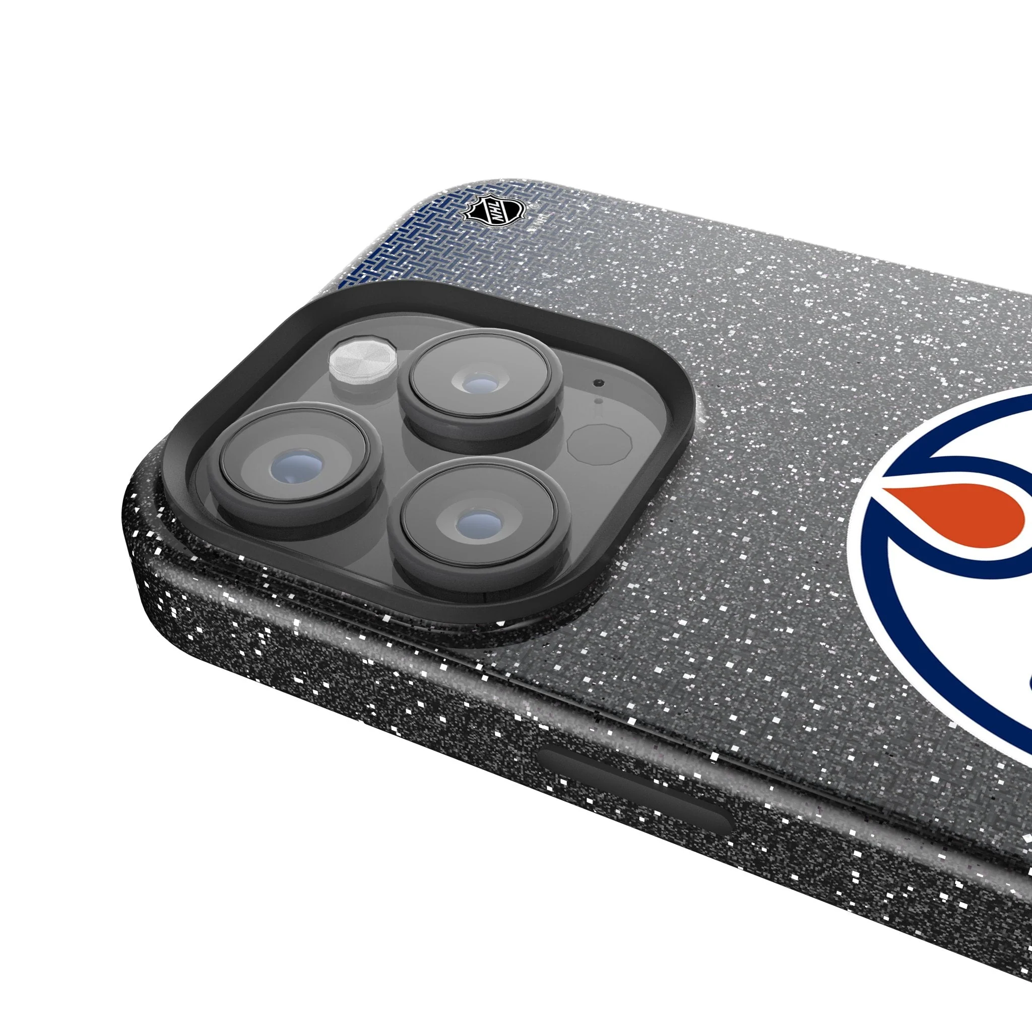 Edmonton Oilers Linen Bling Phone Case for Apple iPhone - Image 4
