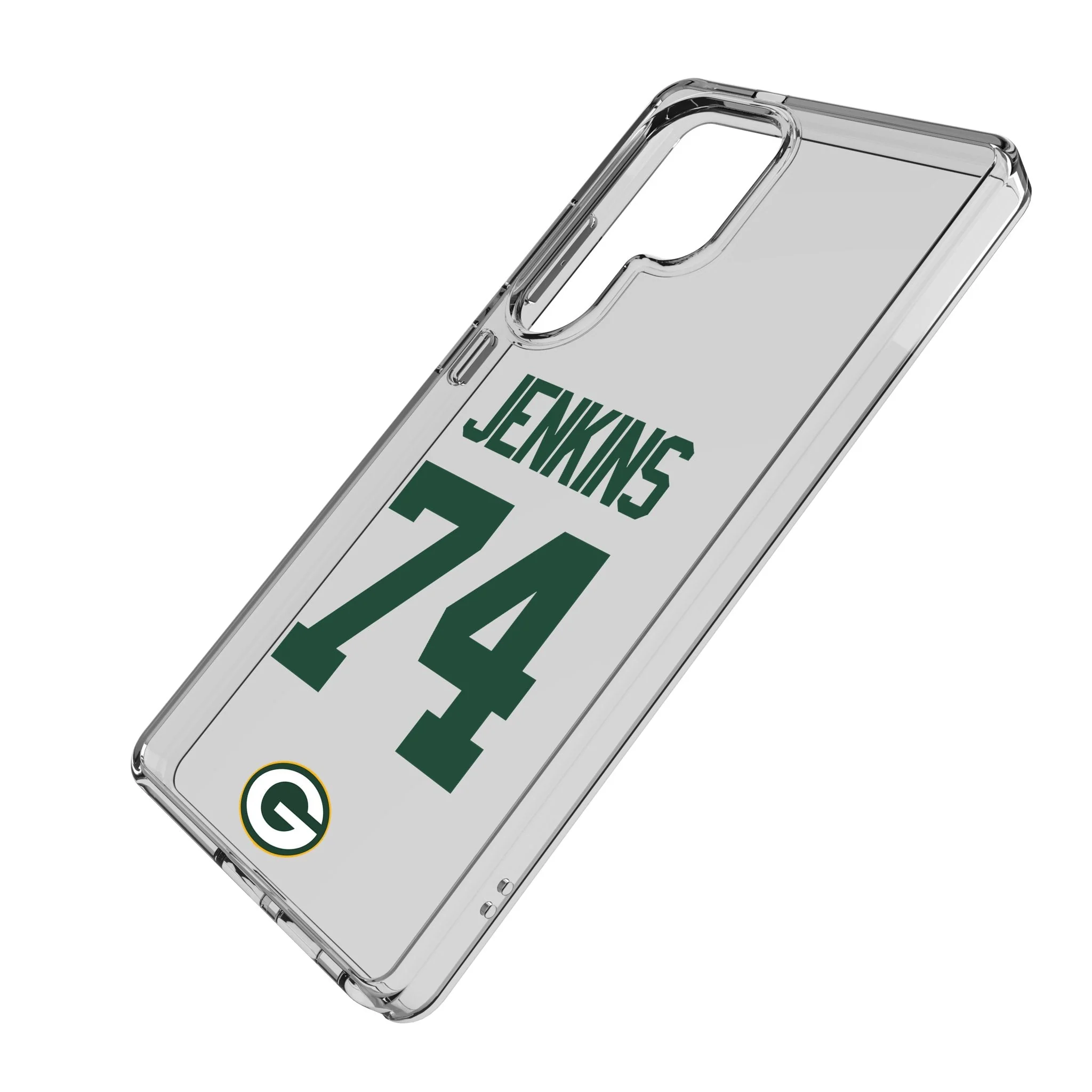 Elgton Jenkins Green Bay Packers 74 Game Tactic Clear Phone Case for Samsung Galaxy - Image 2