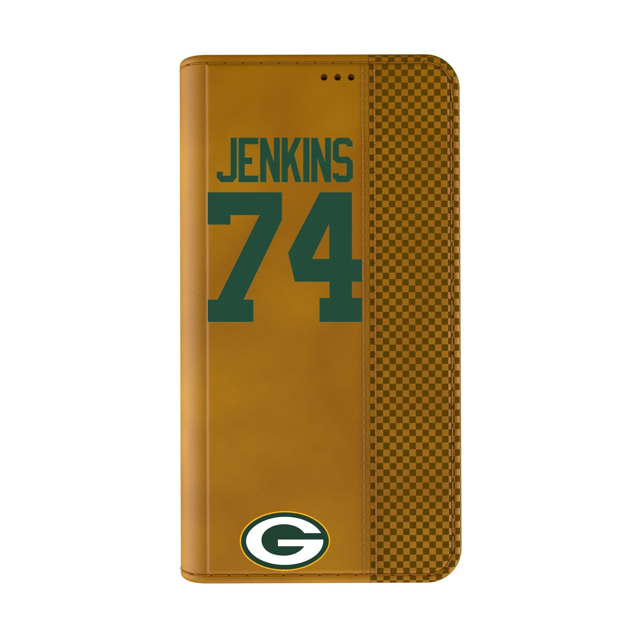 Elgton Jenkins Green Bay Packers 74 Game Tactic Folio Phone Case for Apple iPhone - Image 2