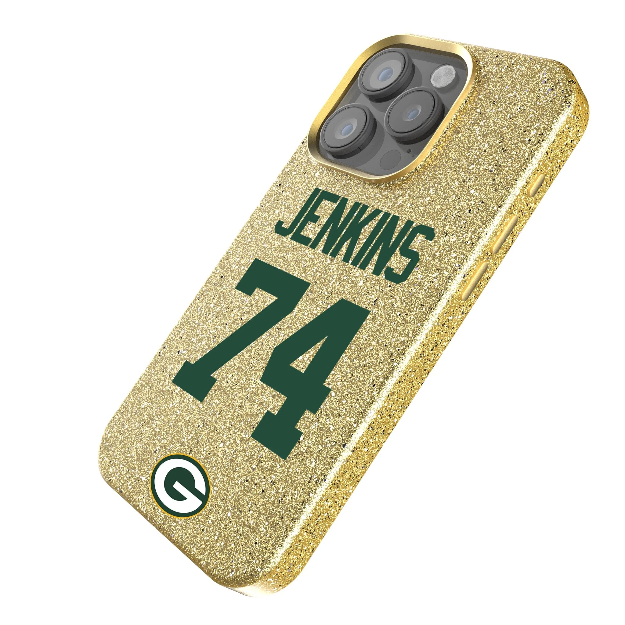 Elgton Jenkins Green Bay Packers 74 Ready Bling Phone Case - Image 2