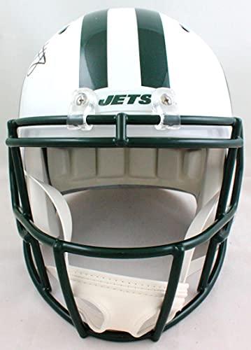 Elijah Moore Autographed New York Jets T/B F/S Speed Helmet-Beckett W Hologram Black - Image 4