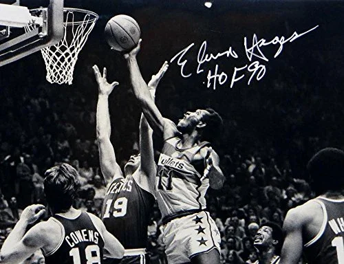 Elvin Hayes Autographed Washington Bullets 16x20 Rebound Photo W/ HOF-JSA W Auth - Image 2