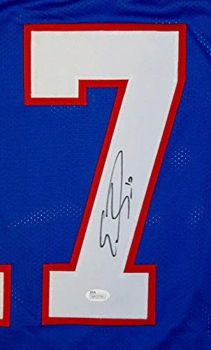 Emmanuel Sanders Autographed Blue College Style Jersey- JSA Witnessed Auth - Image 3