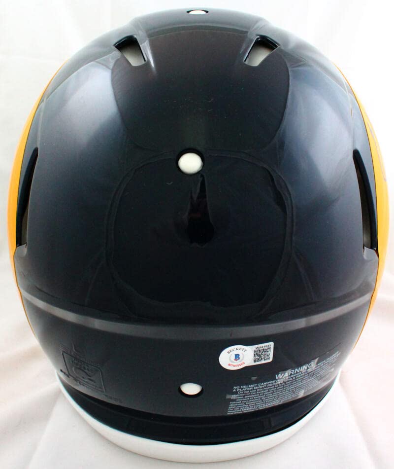 Eric Dickerson Autographed F/S LA Rams 81-99 Speed Authentic Helmet w/2Insc.-Beckett W Hologram Black - Image 5