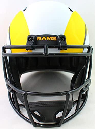 Eric Dickerson Autographed LA Rams F/S Lunar Speed Helmet w/HOF- Beckett WBlue - Image 4