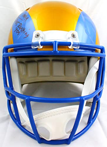 Eric Dickerson Autographed Los Angeles Rams Flash Speed F/S Helmet w/2 Insc.-Beckett W Hologram Black - Image 5