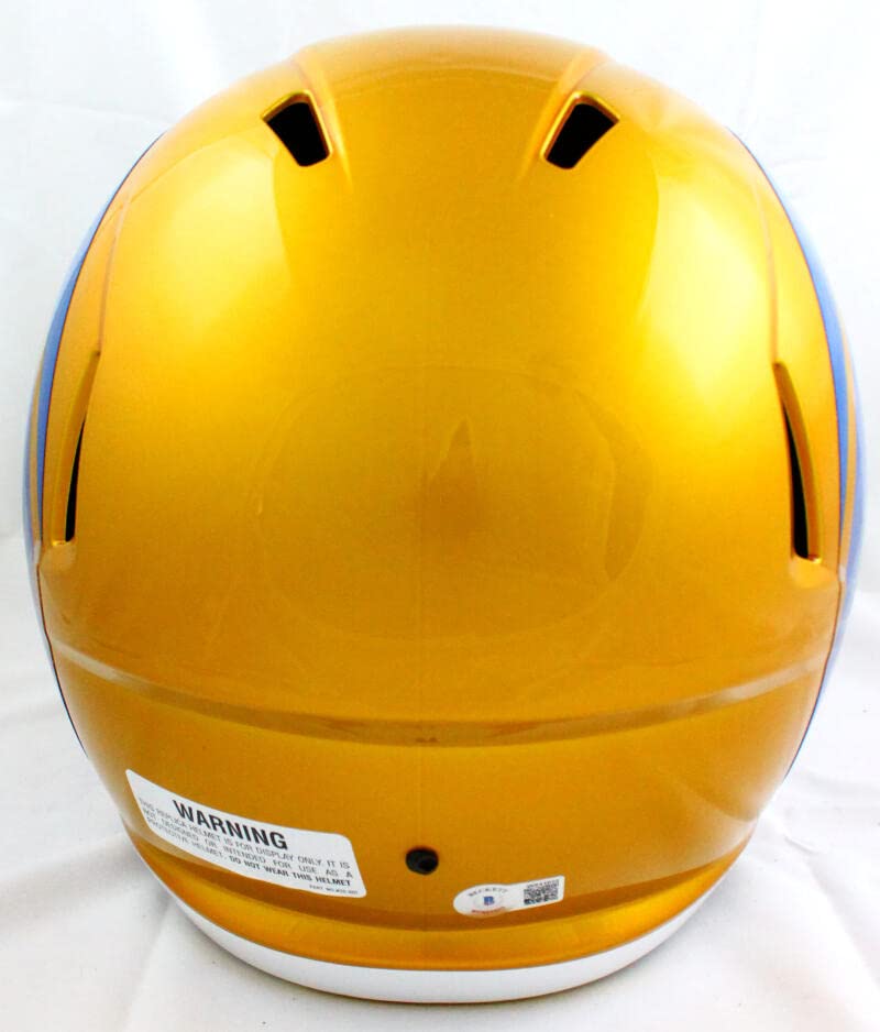 Eric Dickerson Autographed Los Angeles Rams Flash Speed F/S Helmet w/2 Insc.-Beckett W Hologram Black - Image 6