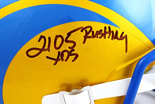 Eric Dickerson Autographed Los Angeles Rams Flash Speed F/S Helmet w/2 Insc.-Beckett W Hologram Black - Image 5