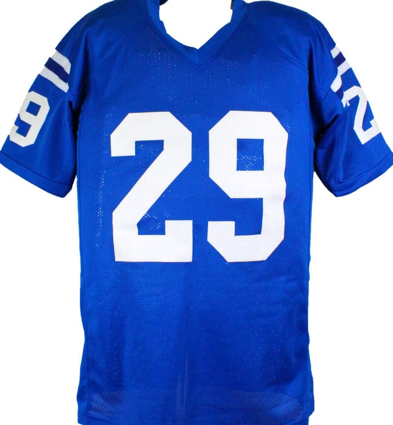 Eric Dickerson Signed Blue Pro Style Jersey w/HOF-Beckett W Hologram Black - Image 4