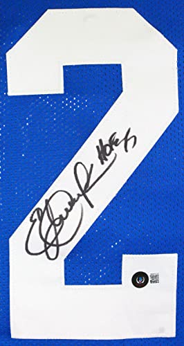 Eric Dickerson Signed Blue Pro Style Jersey w/HOF-Beckett W Hologram Black - Image 5