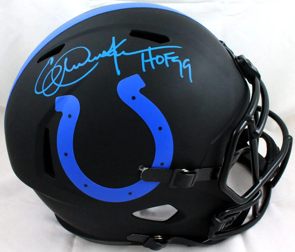 Eric Dickerson Signed Colts F/S Eclipse Speed Helmet w/HOF- Beckett W Auth *Blue - Image 3