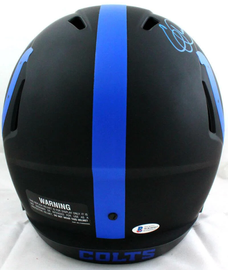 Eric Dickerson Signed Colts F/S Eclipse Speed Helmet w/HOF- Beckett W Auth *Blue - Image 6