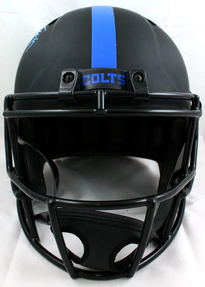 Eric Dickerson Signed Colts F/S Eclipse Speed Helmet w/HOF- Beckett W Auth *Blue - Image 7