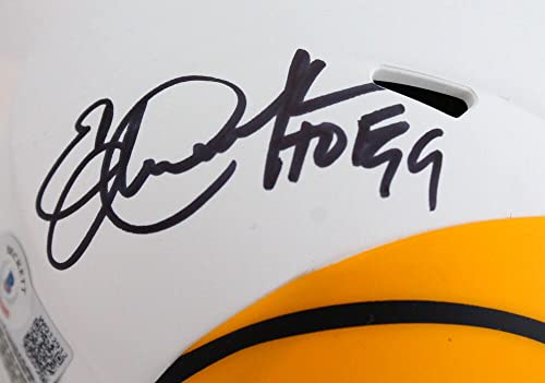 Eric Dickerson Signed Rams Lunar Speed Mini Helmet w/HOF-Beckett W Hologram Black - Image 5