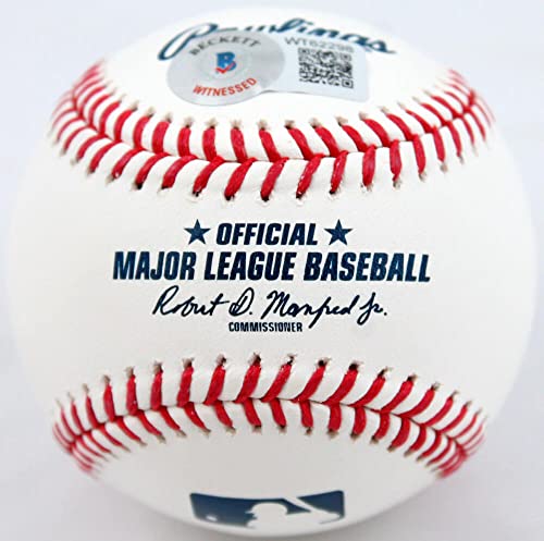 Eric Gagne Autographed Rawlings OML Baseball w/5 Insc.- Beckett W Hologram Blue - Image 4