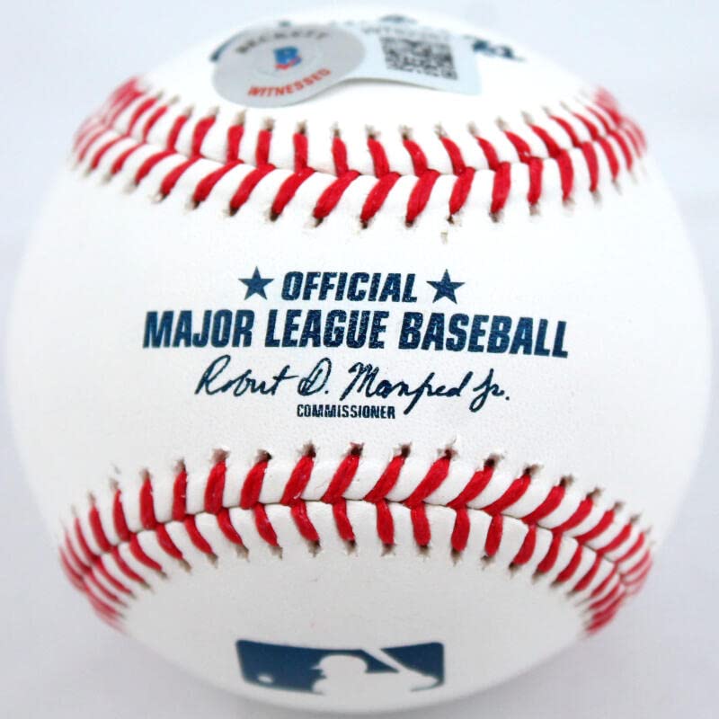 Eric Gagne Autographed Rawlings OML Baseball w/84 in Row-Beckett W Hologram Blue - Image 4