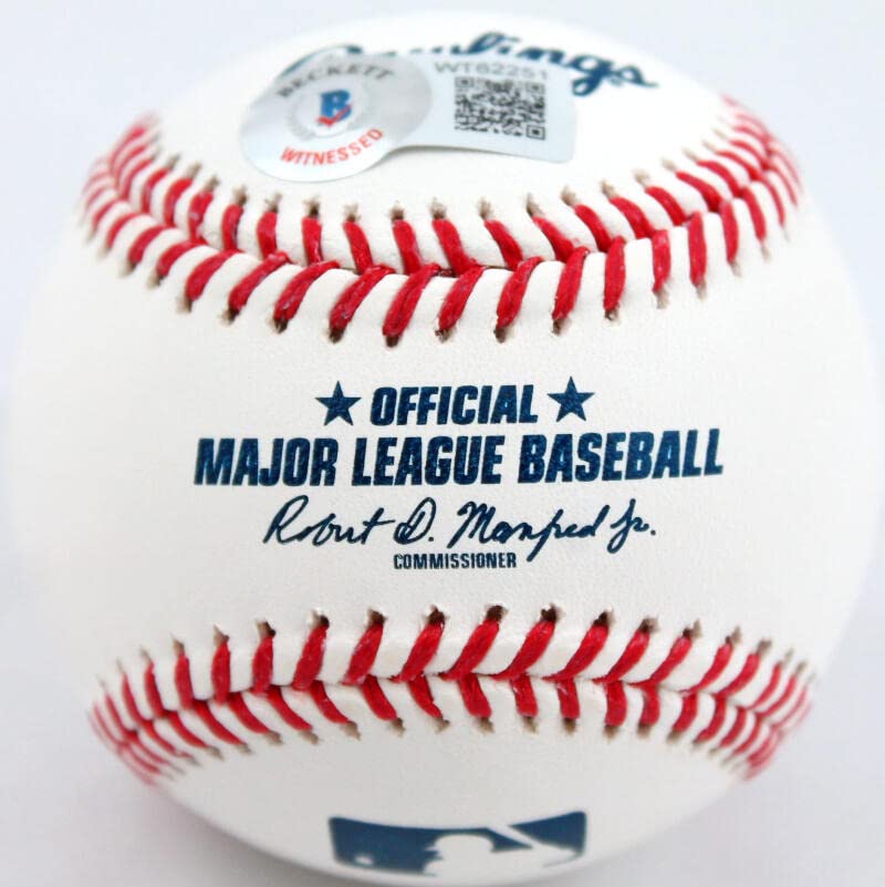 Eric Gagne Autographed Rawlings OML Baseball w/CY 03-Beckett W Hologram Blue - Image 4