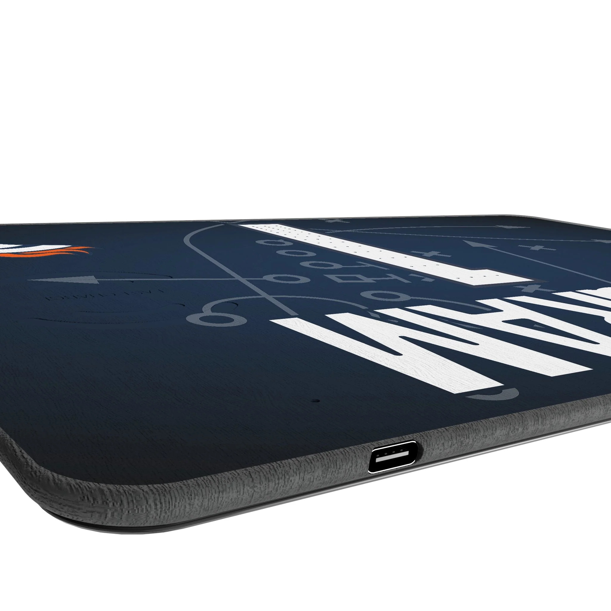 Evan Engram Denver Broncos 1 Game Tactic 15-Watt Wireless Charger and Mouse Pad - Image 3