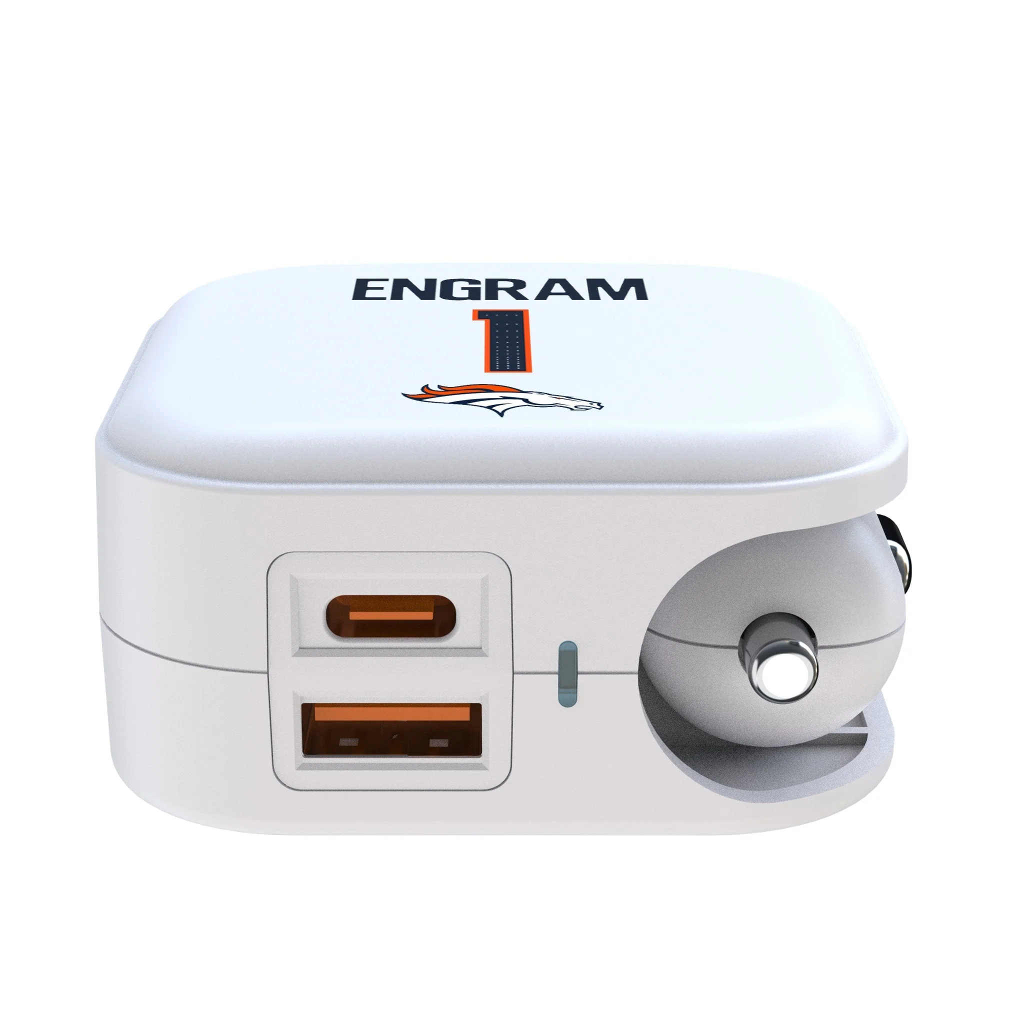 Evan Engram Denver Broncos 1 Game Tactic 2 in 1 USB Charger - Image 2