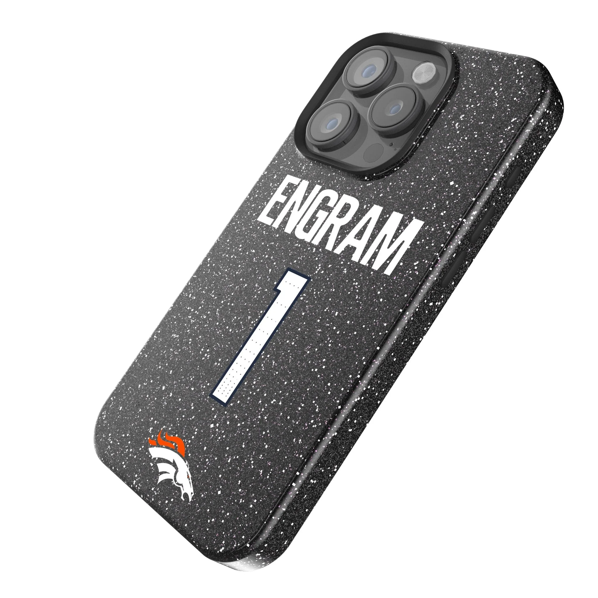 Evan Engram Denver Broncos 1 Game Tactic Bling Phone Case for Apple iPhone - Image 2