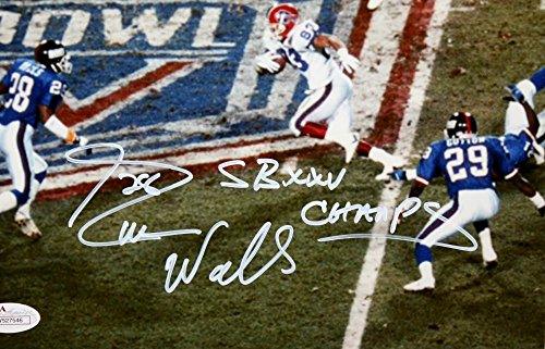 Everson Walls Autographed 8x10 Giants Super Bowl Photo JSA Witness Authenticated - Image 2