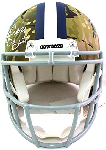 Ezekiel Elliott Autographed Cowboys Authentic Camo F/S Helmet- Beckett W White - Image 4