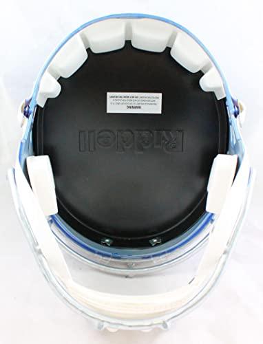 Ezekiel Elliott Autographed Dallas Cowboys F/S Flash Speed Helmet-Beckett W Hologram White - Image 2