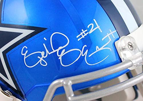 Ezekiel Elliott Autographed Dallas Cowboys F/S Flash Speed Helmet-Beckett W Hologram White - Image 5
