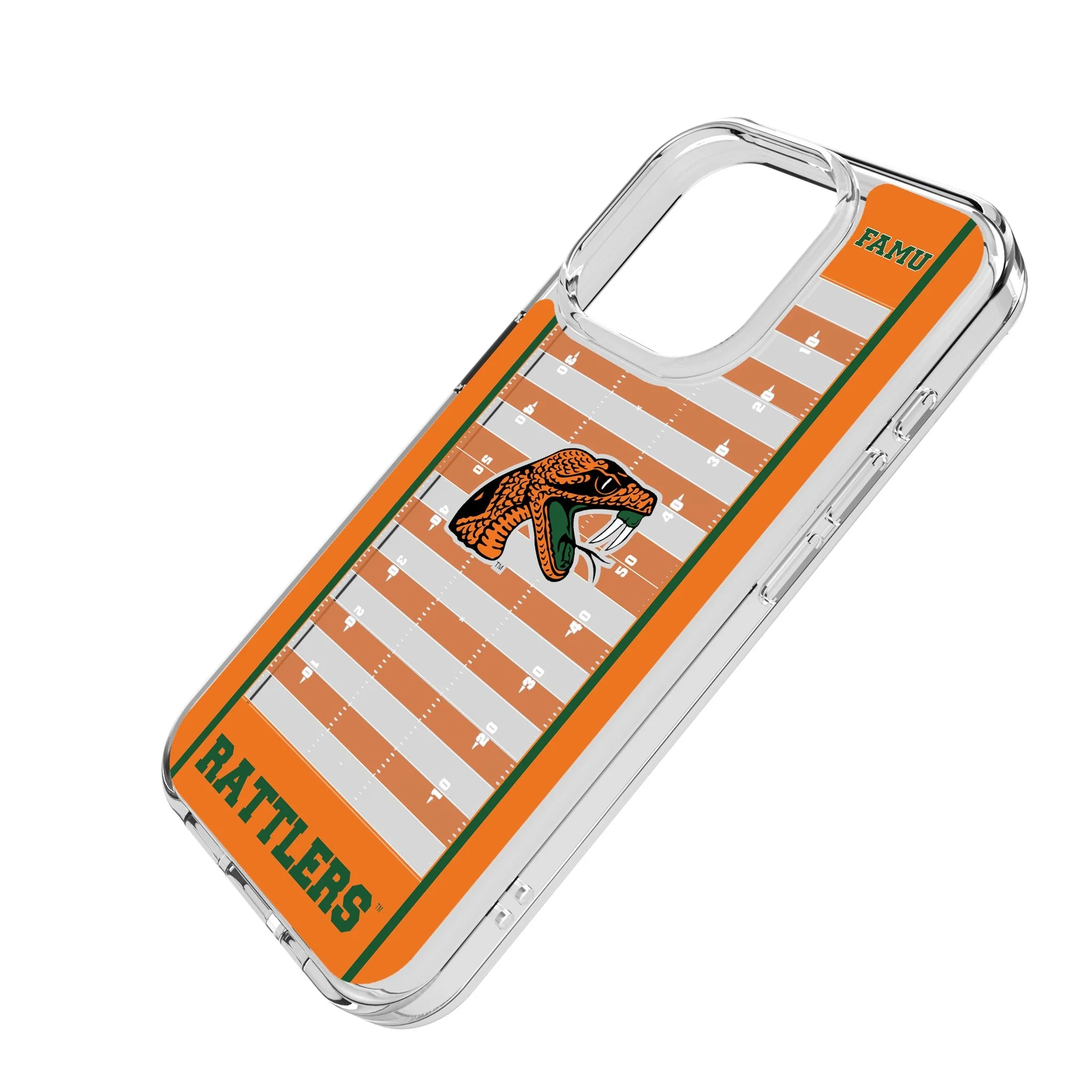 Florida A&M University Rattlers Field Clear Phone Case for Apple iPhone - Image 2