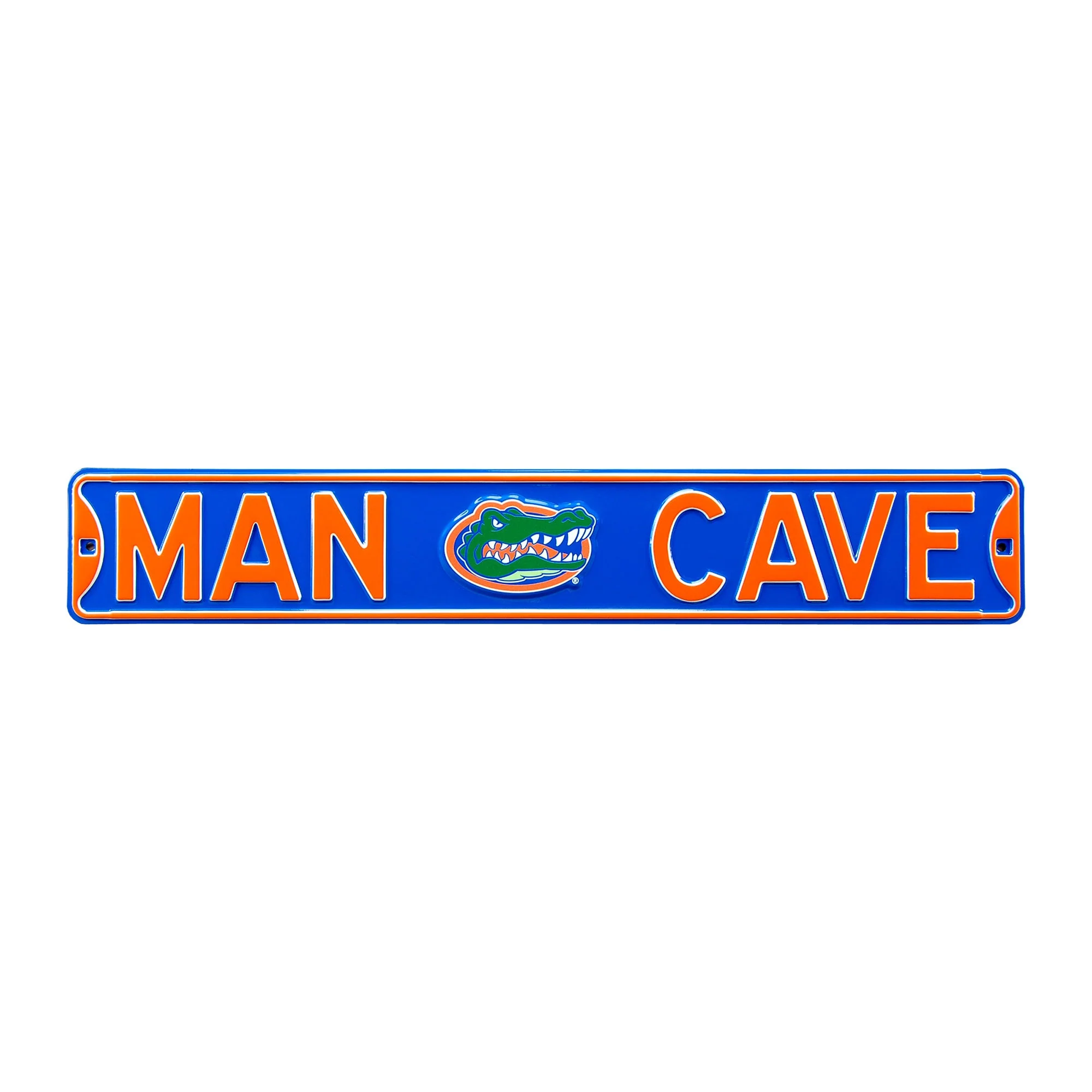 Florida Gators - MAN CAVE - Embossed Steel Street Sign