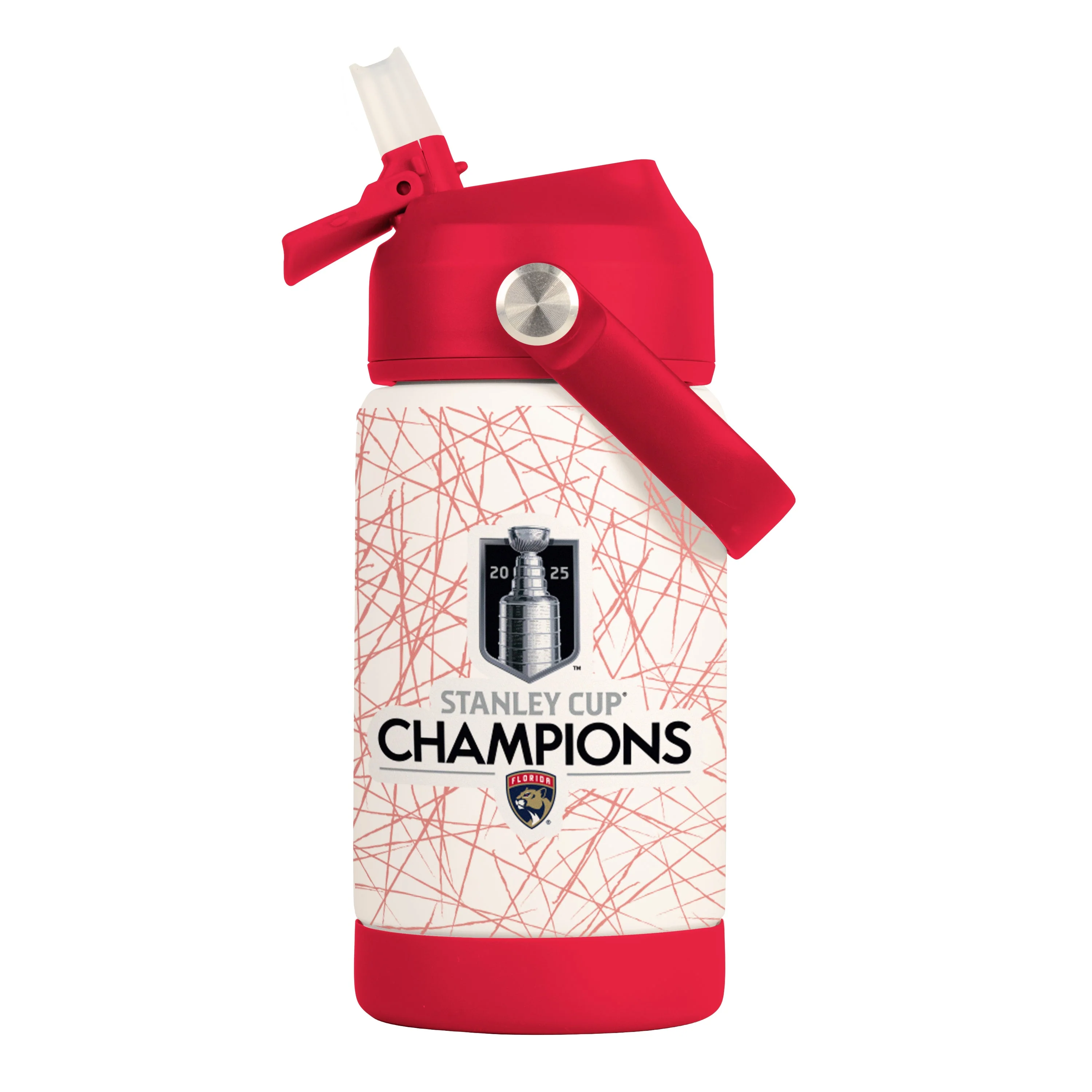 Florida Panthers 2025 Stanley Cup Champions 12oz Kids Bottle - Image 2
