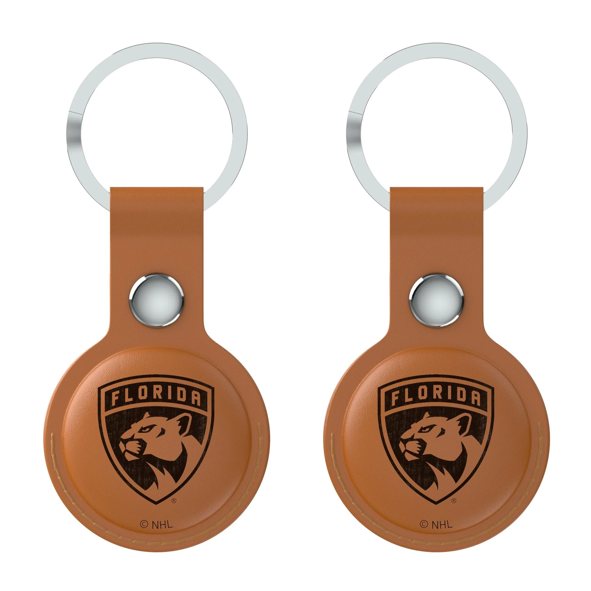 Florida Panthers Burn Brown Airtag Holder 2-Pack - Image 2