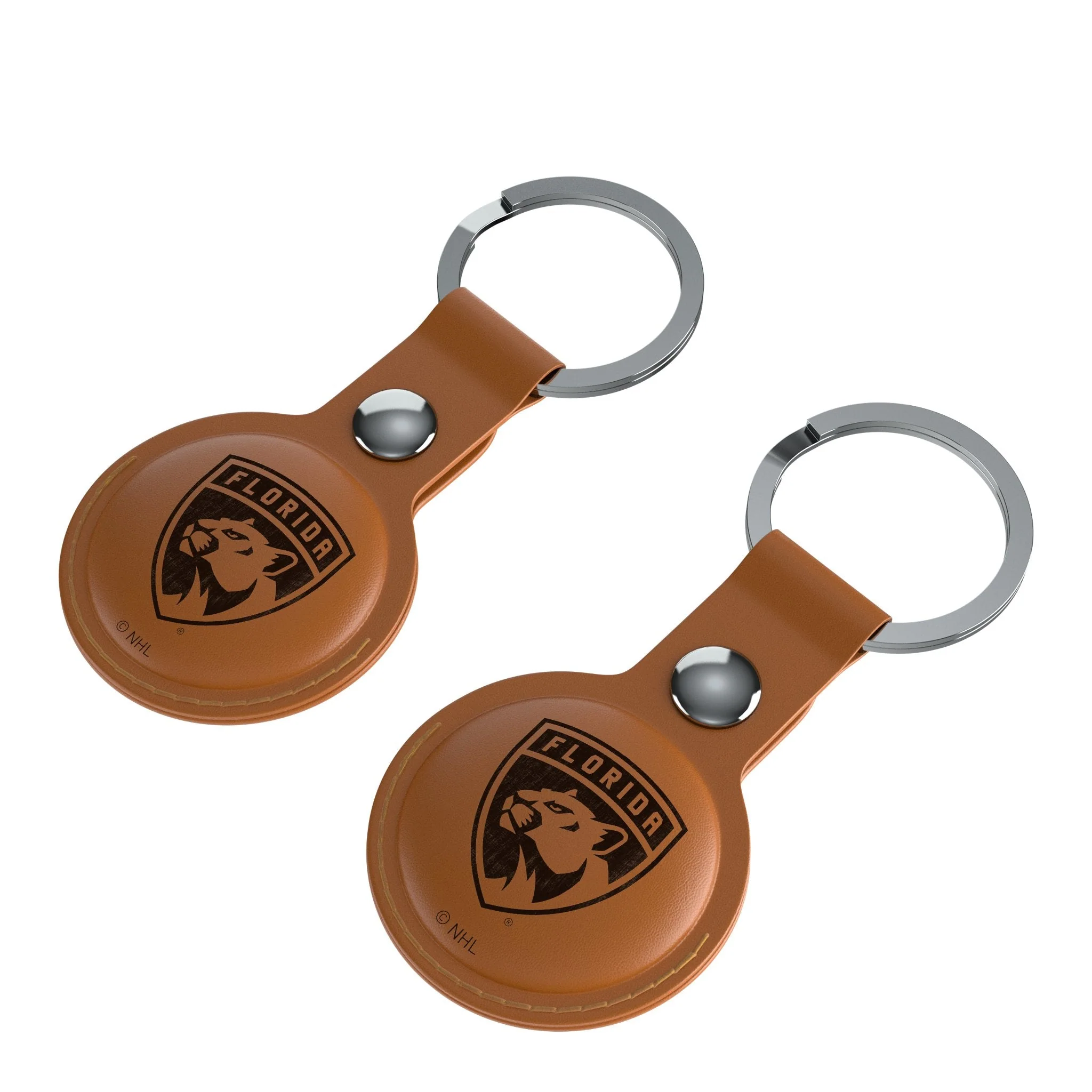 Florida Panthers Burn Brown Airtag Holder 2-Pack - Image 3