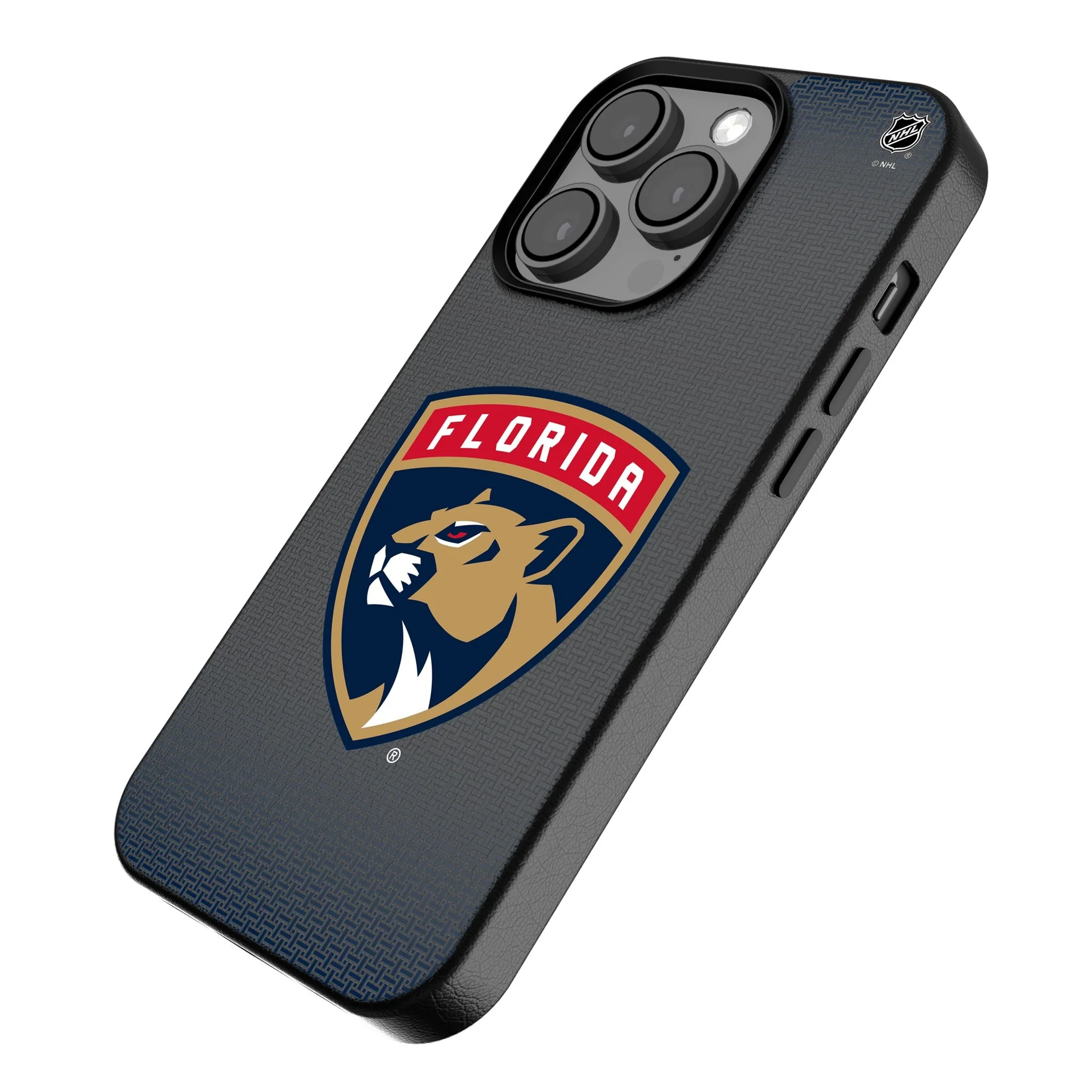 Florida Panthers Linen MagSafe Compatible Phone Case for Apple iPhone - Image 2