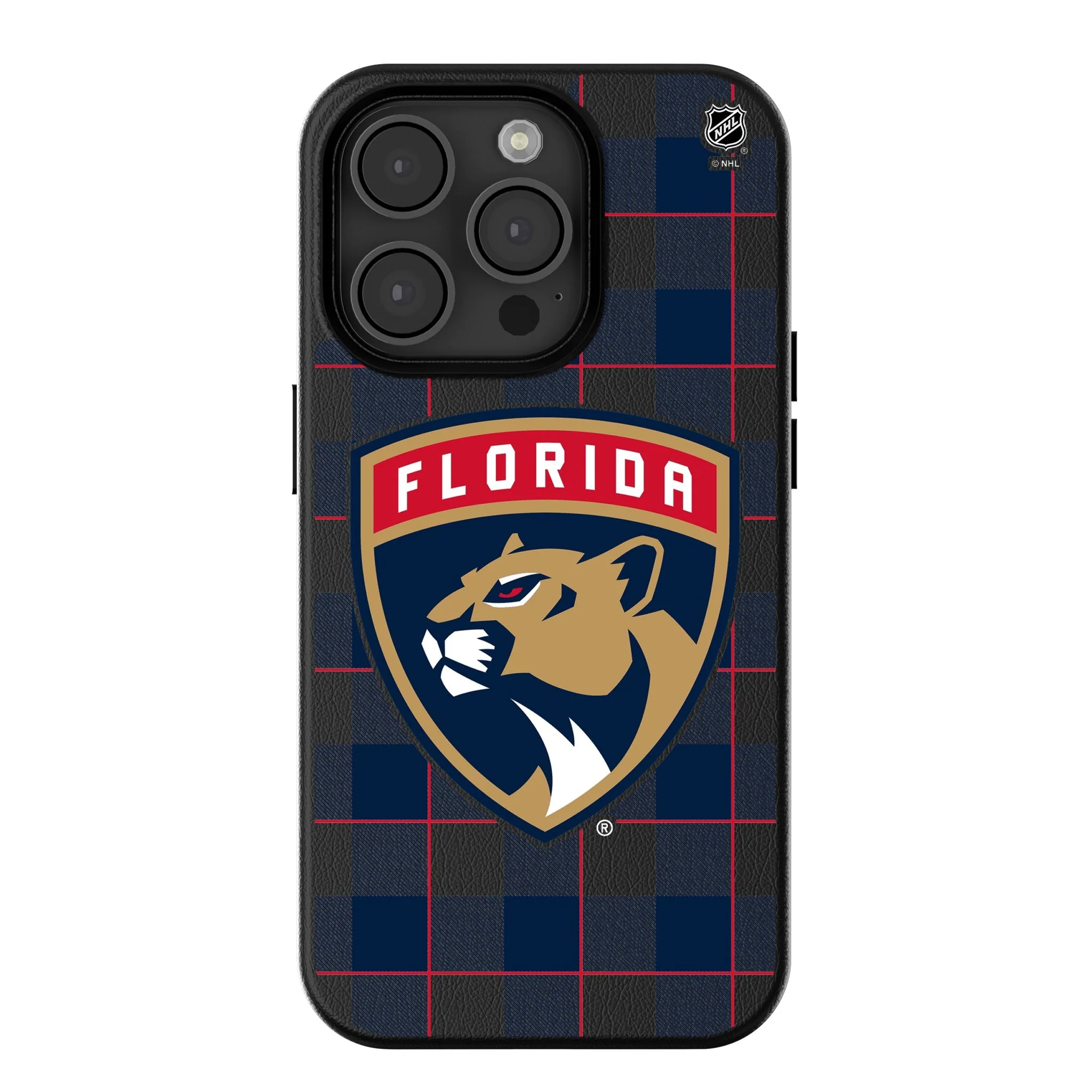 Florida Panthers Plaid MagSafe Compatible Phone Case for Apple iPhone