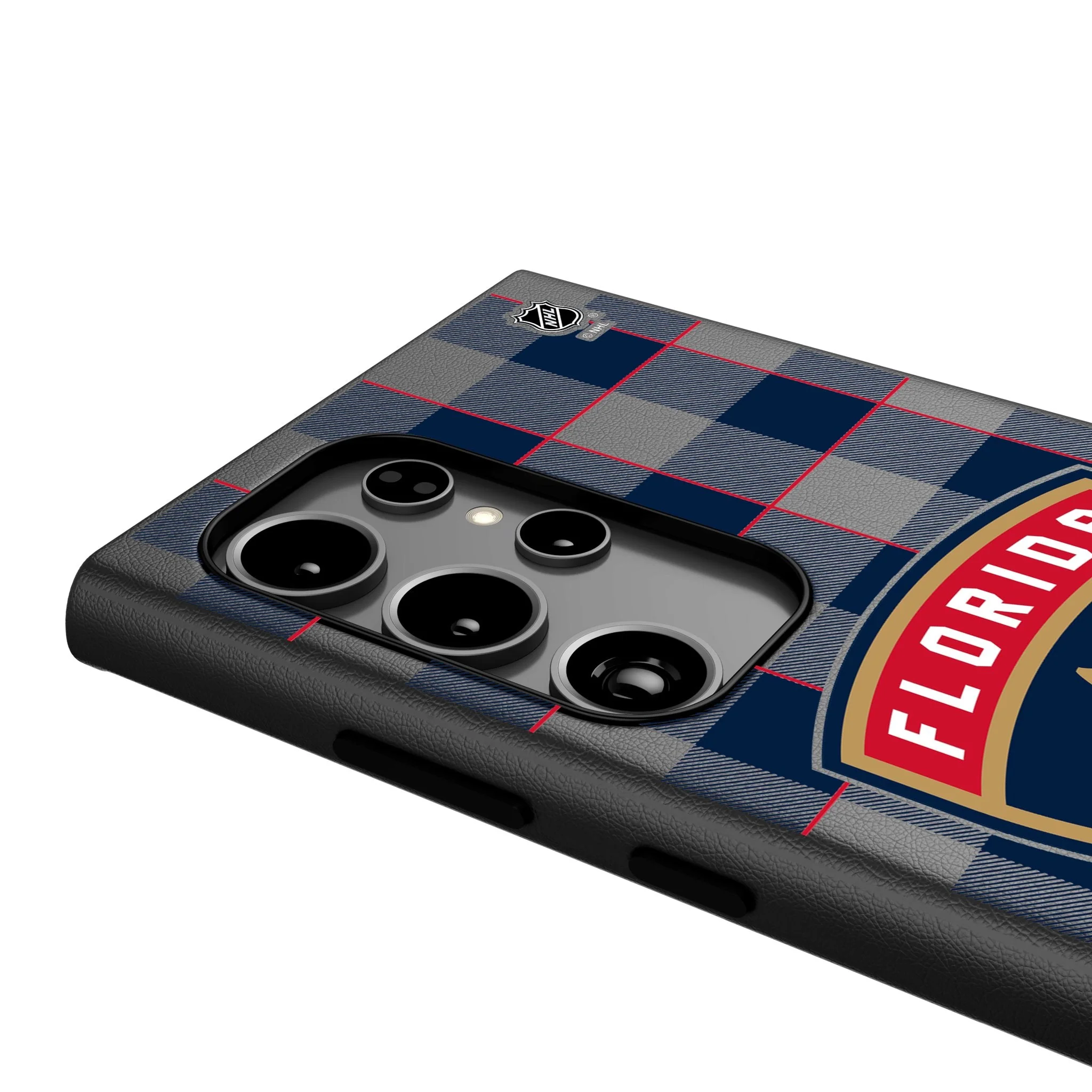Florida Panthers Plaid MagSafe Compatible Phone Case for Samsung Galaxy - Image 4